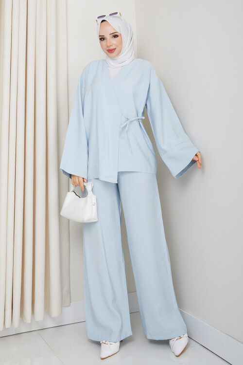 WEN KİMONO TAKIM-BEBE MAVİ