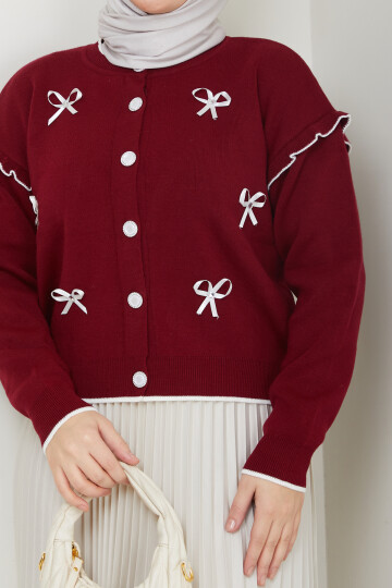 NRSY FİYONKLU HIRKA-BORDO