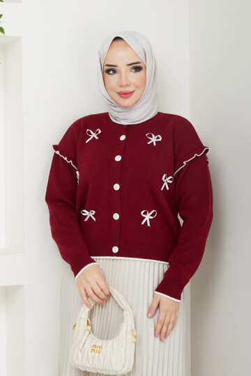 NRSY FİYONKLU HIRKA-BORDO