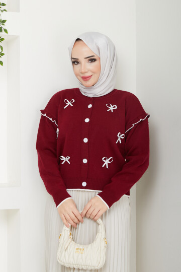 NRSY FİYONKLU HIRKA-BORDO