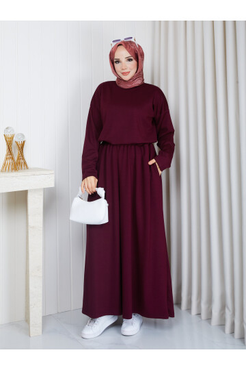 0101 Etek Pantolon Oysho Takım-Bordo