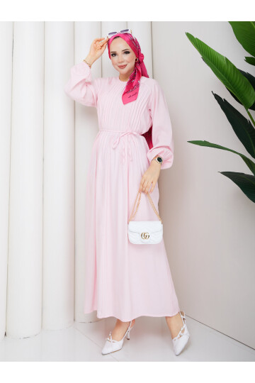 02429 Robe Pileli Elbise