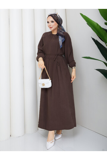 02432 Robe Pileli Elbise