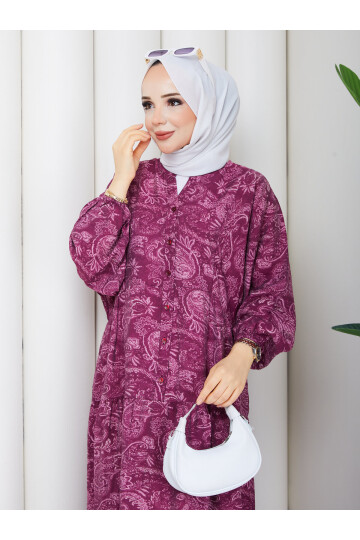 2400 Mango Desenli Salaş Elbise