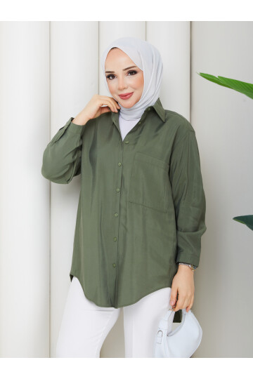 ALEX TEK CEP GÖMLEK - HAKİ