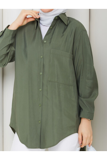 ALEX TEK CEP GÖMLEK - HAKİ