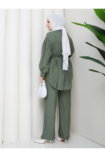 FULL SERPME TAŞLI TAKIM - YEŞİL