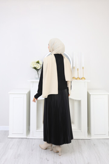 GOLD DÜĞME TRİKO HIRKA KOMBİN -SİYAH