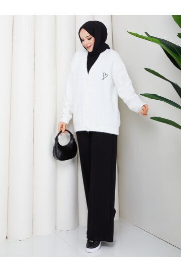 KALP DETAY HIRKA - BEYAZ