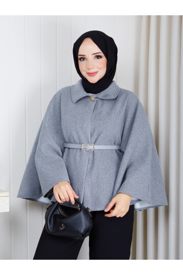 Kemerli Kaşe Panço – Gri