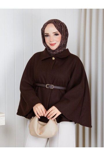 Kemerli Kaşe Panço – Kahverengi