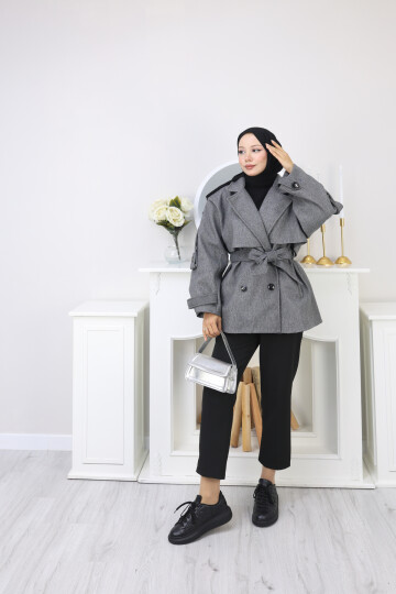 KISA TASARIM KABAN -FÜME