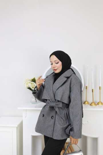 KISA TASARIM KABAN -FÜME