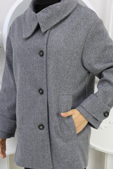 KRMT KAŞE KISA CEKET -GRİ