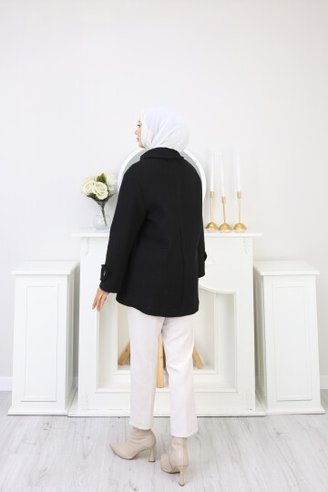 KRMT KAŞE KISA CEKET -SİYAH