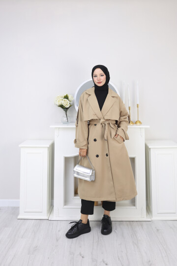 KUKUŞAKLI UZUN TRENÇKOT-BEJ