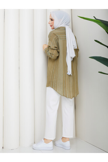 NESLİ OVERSİZE GÖMLEK - HAKİ