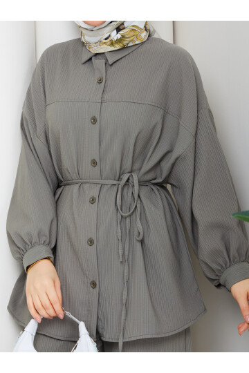 ÖNÜ PERVAZLI HELENA TAKIM - HAKİ