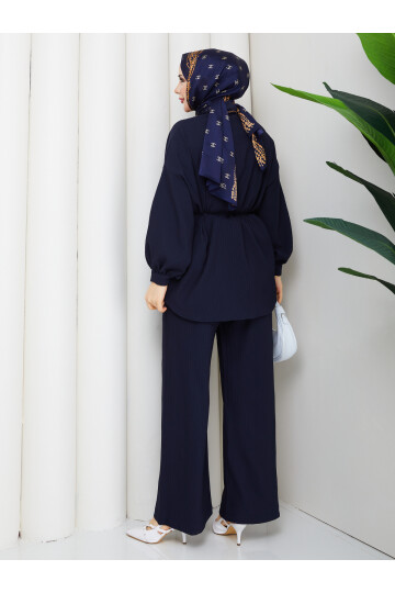 ÖNÜ PERVAZLI HELENA TAKIM - LACİVERT