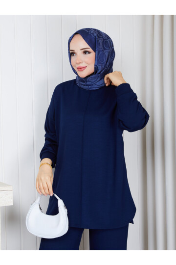 Oval Kesim Oysho Kumaş İkili Takım – Lacivert