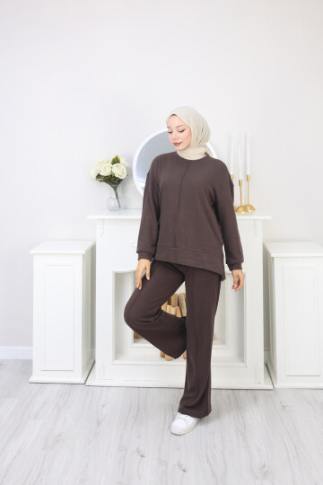 SELANİK ÇIMA DETAY TAKIM -ACI KAHVE