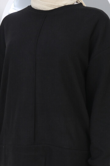 SELANİK ÇIMA DETAY TAKIM -SİYAH