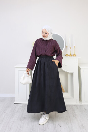 V BAKLAVA  DESEN HIRKA -GRİ