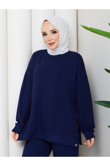 YANLARI ÇITÇITLI OYSHO TAKIM - LACİVERT