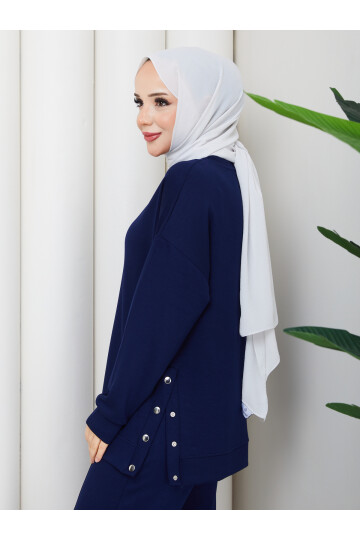 YANLARI ÇITÇITLI OYSHO TAKIM - LACİVERT